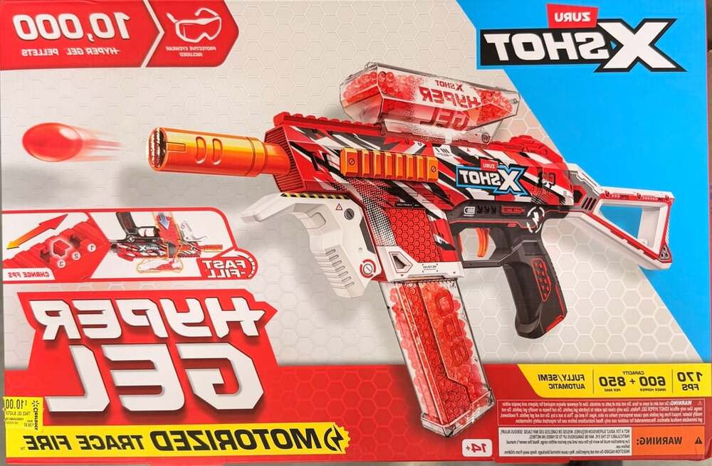 ZURU X-Shot Hyper Gel Motorized Trace Fire Blaster